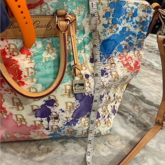 Very rare paint splattered Dooney and Bourke - Picture 3 of 8